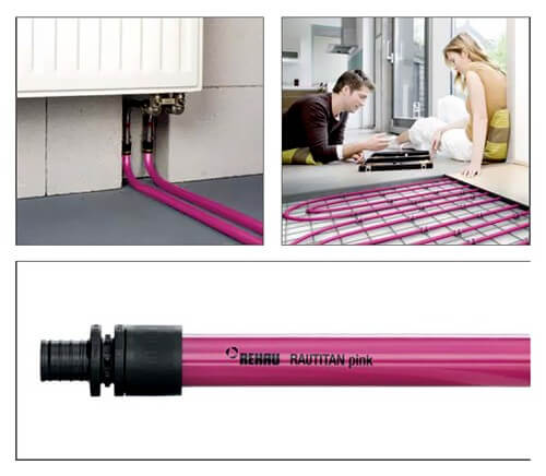 Rehau Rautitan pink (10 м) 16х2,2 мм труба из сшитого полиэтилена
