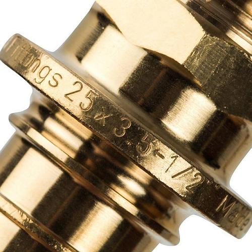 STOUT Переходник 25xR 1/2" с наружной резьбой для труб из сшитого полиэтилена аксиальный