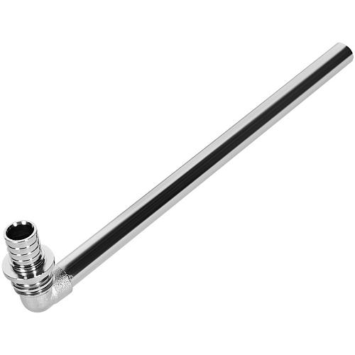 ROMMER Трубка для подключения радиатора Г-образная 20х15, L=250мм для трубы из сшитого полиэтилена осевая