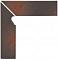 Opoczno, Shadow brown, cokol schodowy 3-d LEWY 30x8 10шт