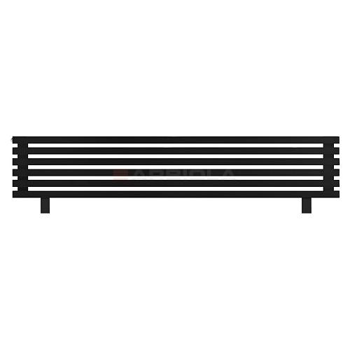 Arbiola Gorizont Ritmo HZ 2000-40-06 секций чёрный горизонтальный  радиатор c боковым подключением (на ножках)