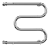 Terminus М-образный с/п 1" 600х700 Водяной полотенцесушитель 
