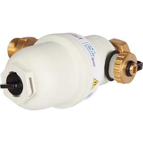 STOUT Фильтр-шламоотделитель G 3/4M-G 3/4RN-G 3/4M с магнитом для настенных котлов FW-0072-000020