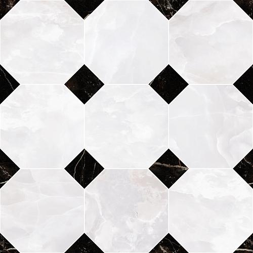 Versace Emote Ottagona Onice Bianco 39x39 см Мозаика