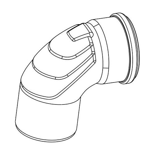 Отвод длинный РЕХАУ 110 на 87° арт. 11002591001