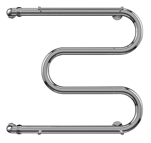 Terminus М-образный с/п 1" 500х400 Водяной полотенцесушитель 