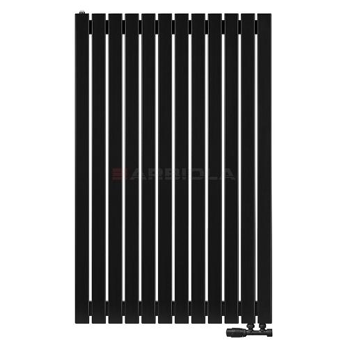Arbiola Liner V 1200-36-12 секции черный вертикальный радиатор c нижним подключением