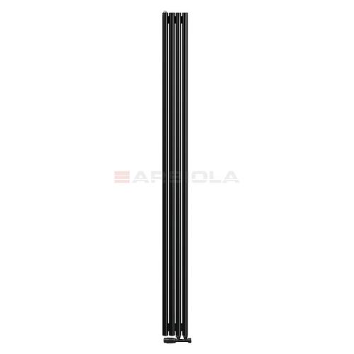 Arbiola Iris 42 V 2500-42-04 секции черный вертикальный радиатор c нижним подключением