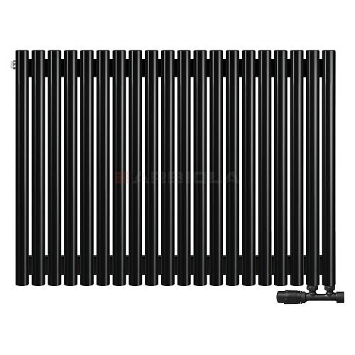 Arbiola Iris 42 V 700-42-20 секции черный вертикальный радиатор c нижним подключением