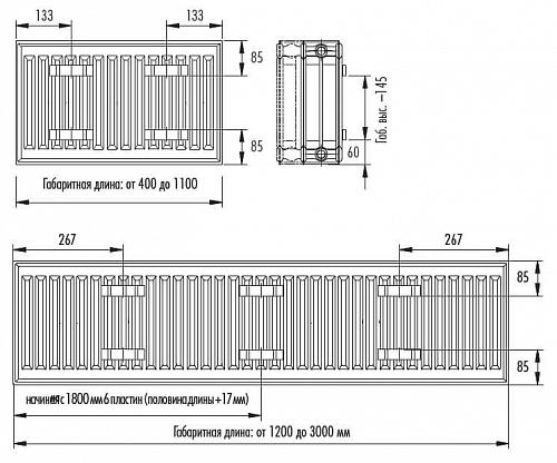 STELRAD Compact 33 500х2000 Стальные панельные радиаторы с боковым подключением