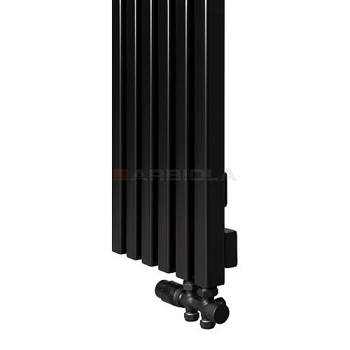  Arbiola Ritmo V 600-40-28 секции черный вертикальный радиатор c нижним подключением
