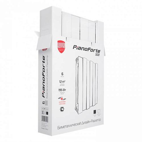 Royal Thermo  Piano Forte Bianco Traffico 500/2 секции БиМеталлический радиатор