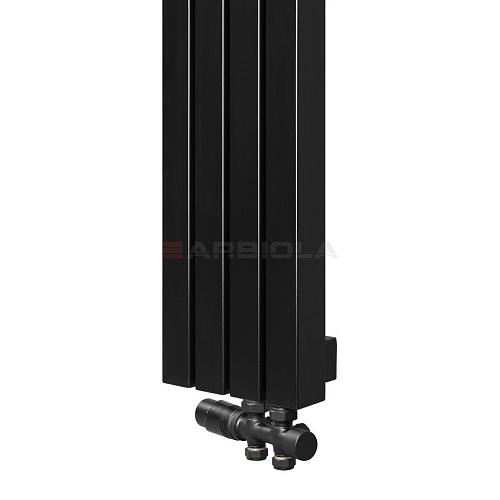 Arbiola Mono V 1500-60-14 секции черный вертикальный радиатор c нижним подключением