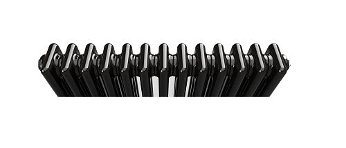 Zehnder Charleston 3057/20 №1270 3/4" RAL 9017 matt/9217 боковое подключение черный матовый