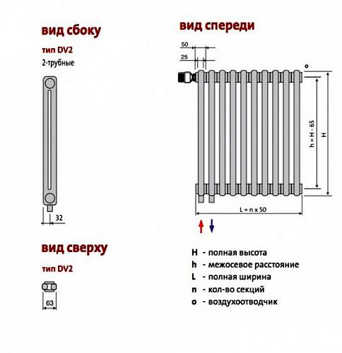 Purmo Delta Laserline VLO 2057 14 секций стальной трубчатый радиатор