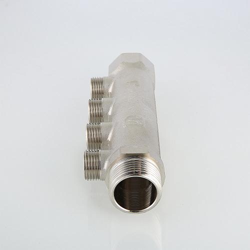 Valtec 1", 3 х 1/2" Коллектор с наружной резьбой 3 вых. (плоское уплотнение)