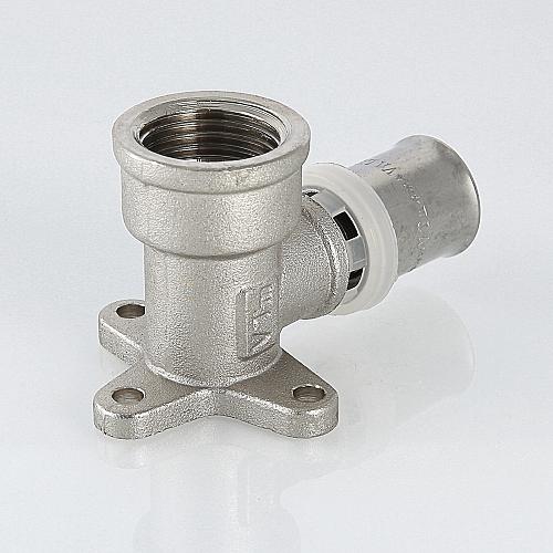 Valtec 16 мм х 1/2" Пресс-фитинг - угольник с креплением (водорозетка)