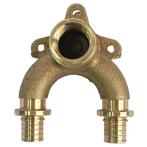 STOUT Угольник 20x1/2" проточный настенный бронзовый для труб из сшитого полиэтилена