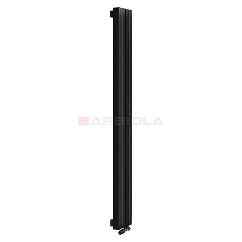 Arbiola Mono V 1500-60-10 секции черный вертикальный радиатор c нижним подключением