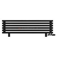Arbiola Gorizont Ritmo VZ 1200-40-06 секций чёрный горизонтальный  радиатор c нижним подключением (на ножках)