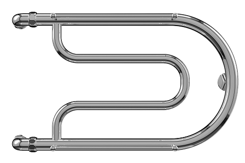 Terminus Фокстрот 1" 320х600 Водяной полотенцесушитель 