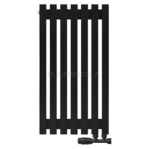 Arbiola Ritmo V 750-40-07 секции черный вертикальный радиатор c нижним подключением