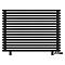 Arbiola Gorizont Ritmo VZ 1250-40-16 секций чёрный горизонтальный  радиатор c нижним подключением (на ножках)