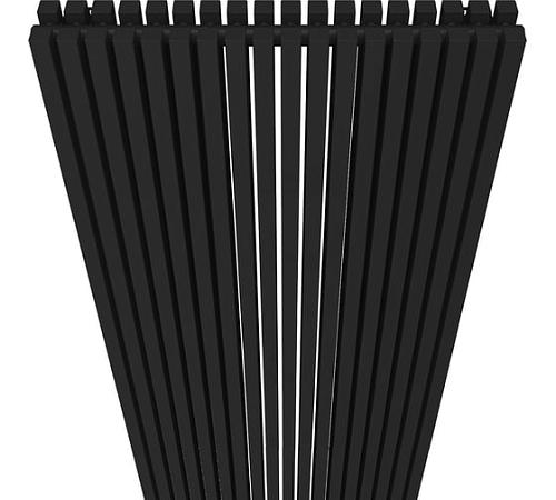 КЗТО QUADRUM 30 V 2- 1750-8 R RAL1T103S9005 Радиатор (черный матовый муар) с нижним подключением