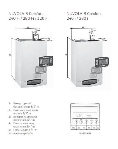 Baxi NUVOLA-3 Comfort 240 Fi настенный газовый котел (двухконтурный)