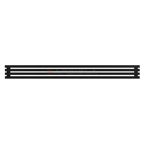 Arbiola Gorizont Ritmo H 2200-40-04 секции чёрный горизонтальный  радиатор c боковым подключением