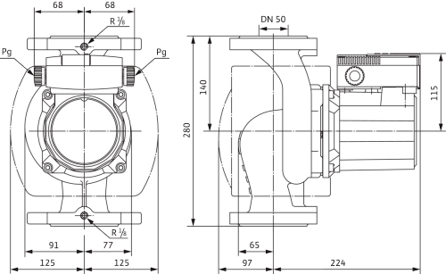 Wilo TOP-S 50/7 DM PN6/10 Циркуляционный насос фланцевый