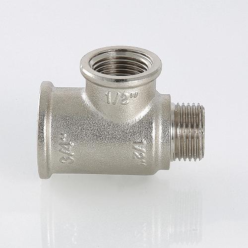 Valtec 1/2" х 3/4" х 3/4" Тройник переходной наружная-внутренняя-внутренняя резьба