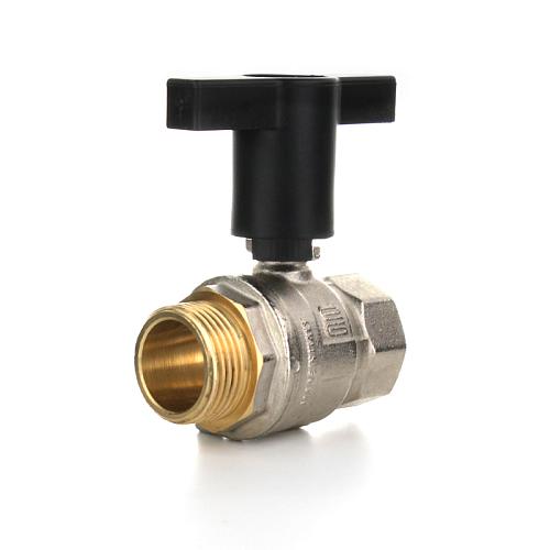 Elsen Кран шаровой НВ 1 1/4", высокая ручка из пластмассы