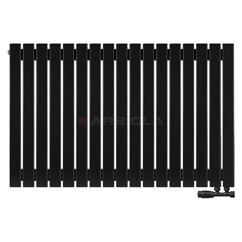 Arbiola Liner V 750-36-17 секции черный вертикальный радиатор c нижним подключением