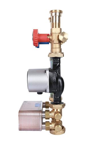 Stout Насосная группа с теплообменником 28 пластин,с насосом Grundfos UPSO 25-65 в теплоизоляции