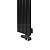 Arbiola Liner V 700-36-25 секции черный вертикальный радиатор c нижним подключением