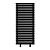 Arbiola Gorizont Liner HZ 700-36-24 секции черный горизонтальный радиатор c боковым подключением с ножками