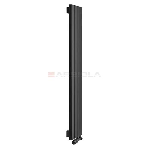 Arbiola Liner V 1200-36-02 секции черный вертикальный радиатор c нижним подключением