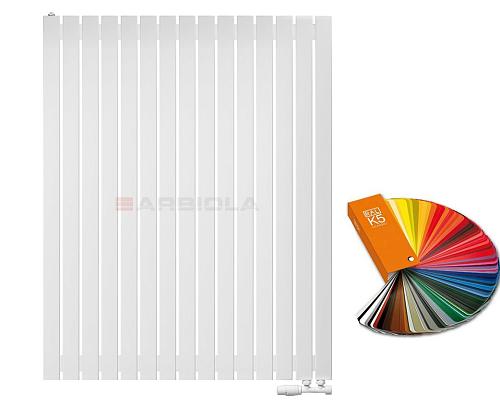 Arbiola Liner V 1200-36-15 секции цветной вертикальный радиатор c нижним подключением