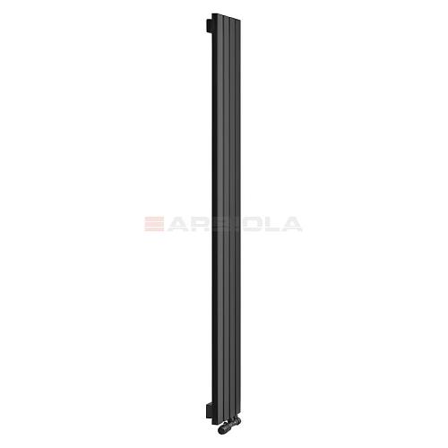 Arbiola Liner V 1500-36-15 секции черный вертикальный радиатор c нижним подключением
