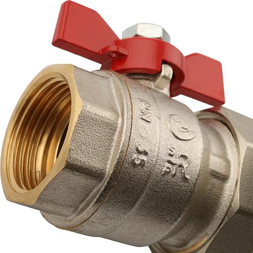 SMB 0473 000006 STOUT Распределительный коллектор из латуни с расходомерами 6 вых.