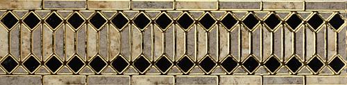 Infinity Ceramic Tiles Rimini Listello Gris 15x60 декоративный элемент