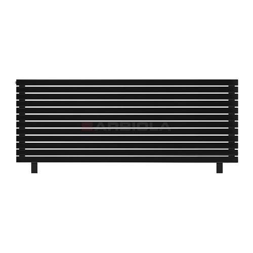 Arbiola Gorizont Liner HZ 2000-36-12 секции черный горизонтальный радиатор c боковым подключением с ножками