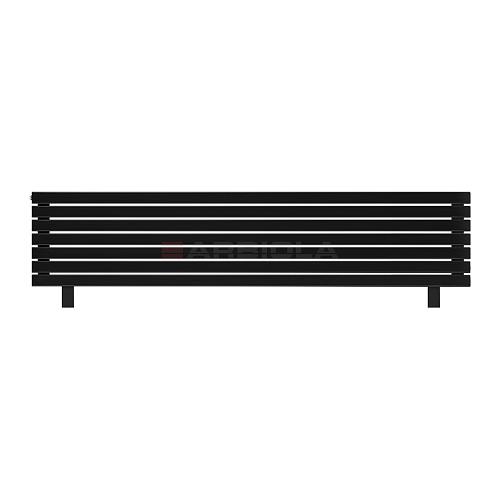 Arbiola Gorizont Liner HZ 2200-36-07 секции черный горизонтальный радиатор c боковым подключением с ножками