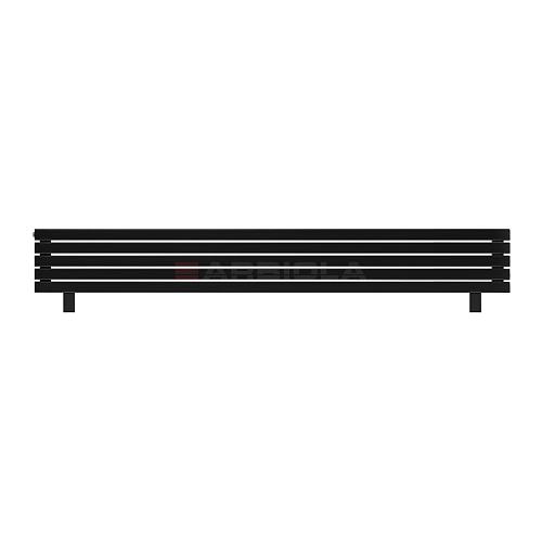 Arbiola Gorizont Liner HZ 2500-36-05 секции черный горизонтальный радиатор c боковым подключением с ножками