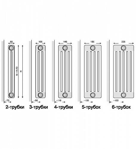 Arbonia 3050 22 секции стальной трубчатый радиатор