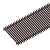 Решетка алюминиевая поперечная itermic GRILL 4700 SGZ-25