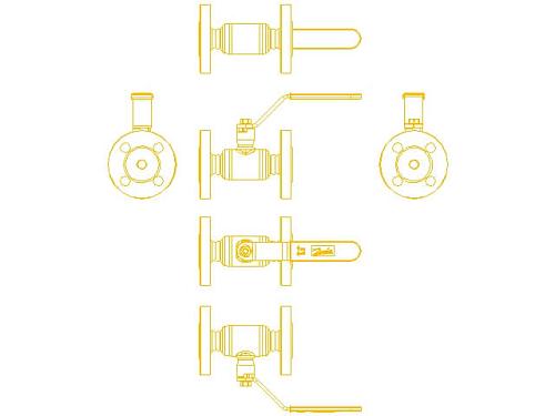 Danfoss DN25 (065N9622) Кран шаровой JiP-FF Standart фланцевый с рукояткой Pу16 