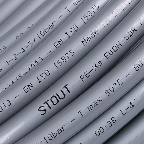 STOUT PEX-a 16х2,2 (140м) труба из сшитого полиэтилена серая