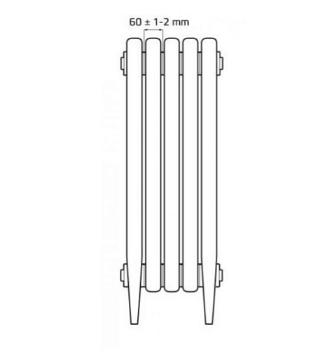 Radimax Loft 600/07 12 секции чугунный радиатор